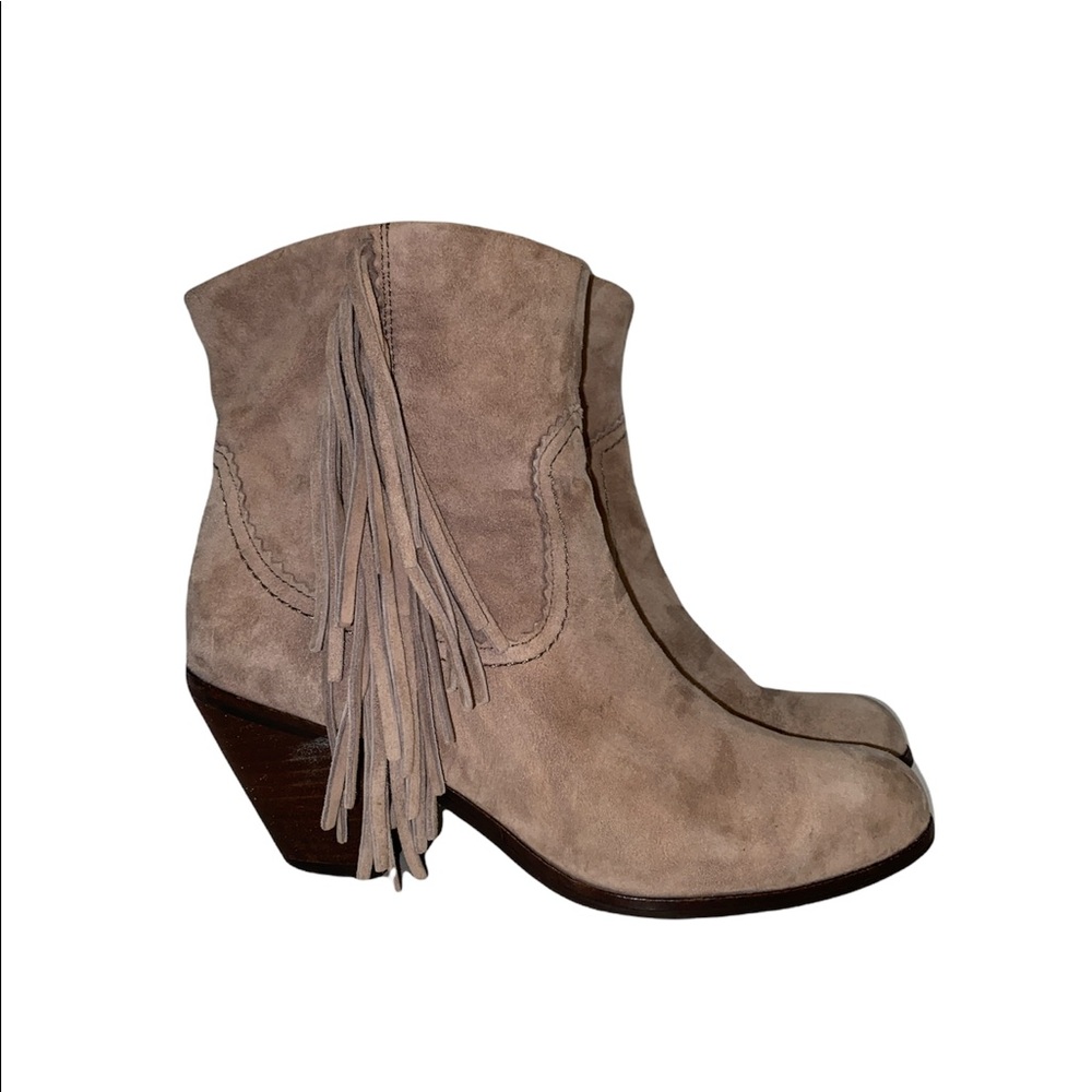 Sam Edelman Louie Fringe Ankle Booties size 6.5